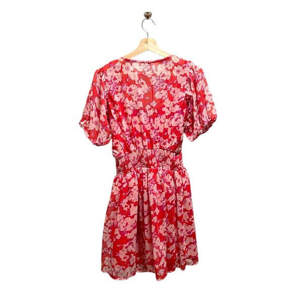 River Island Floral Print Dress Red Size 12 - Picture 11 of 13